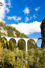 Fototapeta na wymiar Landwasserviadukt, canton Graubunden, Switzerland