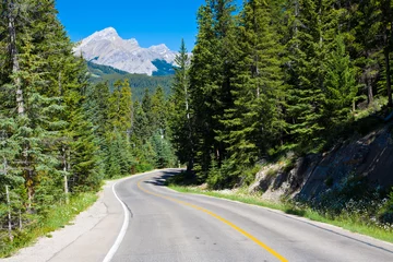 Papier Peint photo autocollant Parc naturel Banff national park road, Alberta, Canada