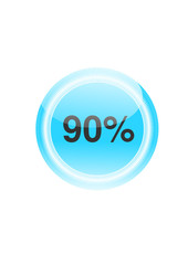 Icon, button, werbung, priskampf, verkauf