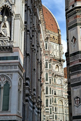 Detalle del Duomo de Firenze,Catedral de Florencia.