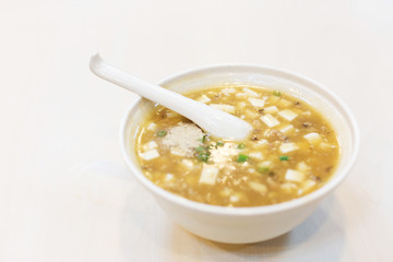 tofu soup, chinese food