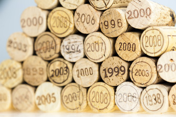 still life of corks