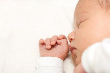 Newborn baby sleeping