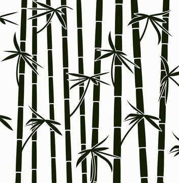 vector  bamboo shoots background pattern