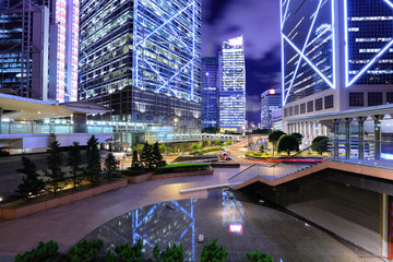 Obraz premium Hong Kong commercial district