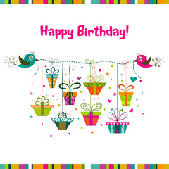 Template greeting card, vector