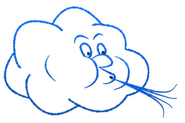 Blasende, Wolke, Blowing, cloud