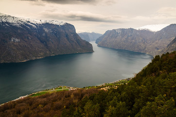 Naklejka premium View from the mountain