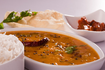 Tuvar Dal with Rice.