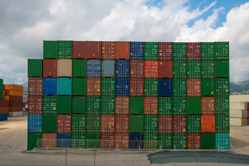 Fototapeta premium containers
