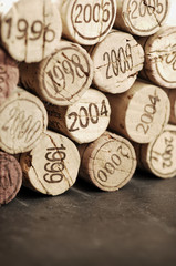 Corks of different years
