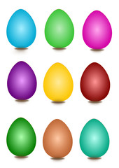 Ostern, ostereier, vektor, ei, eier, farben