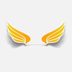 Obraz premium realistic design element: wing