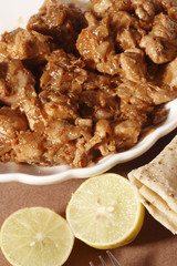 Adhrakhi murgh is a light and savory meal prepared with Ginger.