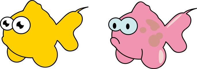 Cartoon fish.