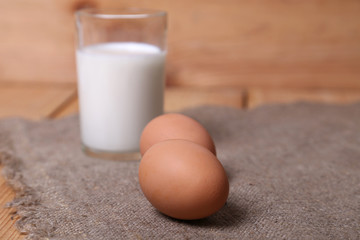 milk and eggs