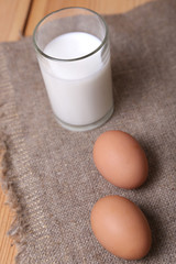 milk and eggs