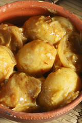 Tamarind Potatoes - Stuffed Potatoes in Tamarind Sauce