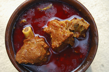 Rogan josh is an aromatic curry made of lamb or goat 