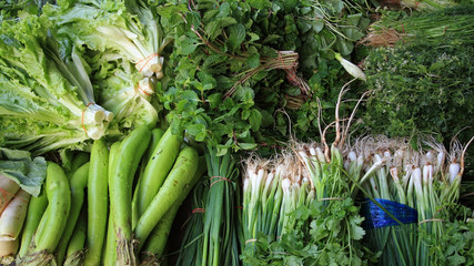 vegetables in Thai market