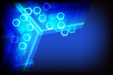 vector abstract background blue