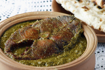 Saag Fish it is a north Indian vegetable
