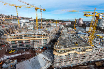 Large construction site