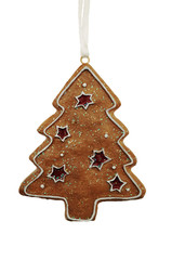 Cute christmas tree decoration on white