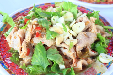 Pork Salad spicy Thailand