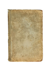 Old cover of book on a white background