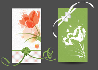 Postcards with pictures of flowers