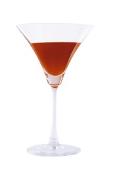 Dark orange martini