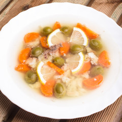 Fish in aspic
