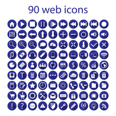 Set of ninety web icons
