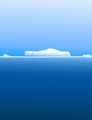 Beauty of Iceberg in Antarctica-vector