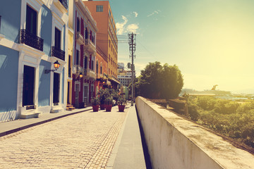 Naklejka premium Architecture in San Juan Old City