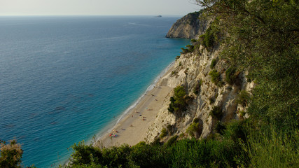 Obraz premium Egremni beach in Lefkada, Ionion sea, Greece