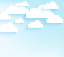 Blue sky with clouds