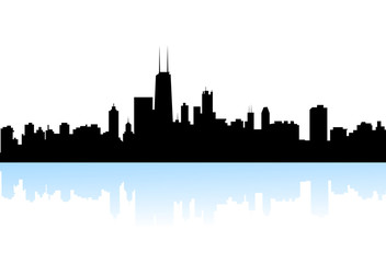 NewYork skyline silhouette-vector