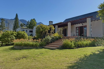 Fototapeta na wymiar Guest house in Swellendam area, Western Cape South Africa