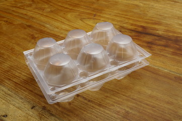 Empty Plastic egg box