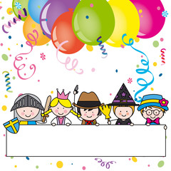 Fototapeta premium Costume party card