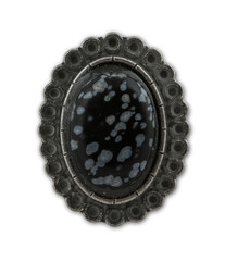 Vintage obsidian ring