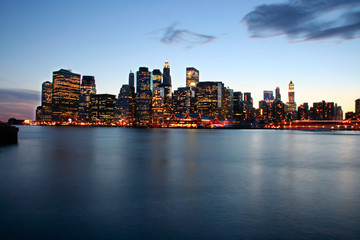 Naklejka premium Skyline dusk