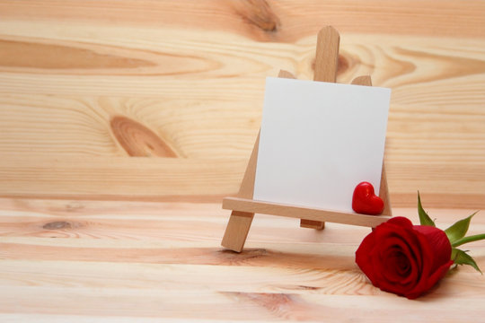 Eine Rose mit Herz