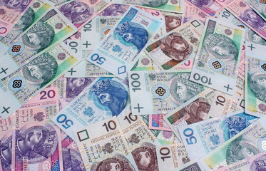 Money polish background