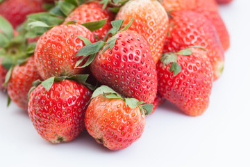 Strawberry Stack on white background