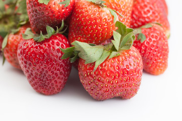Strawberry Stack on white background