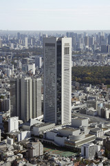 Obraz premium Aerial view of Shinjuku subcenter areas