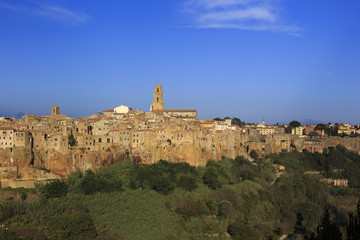 The village of Pitigliano in Tuscany